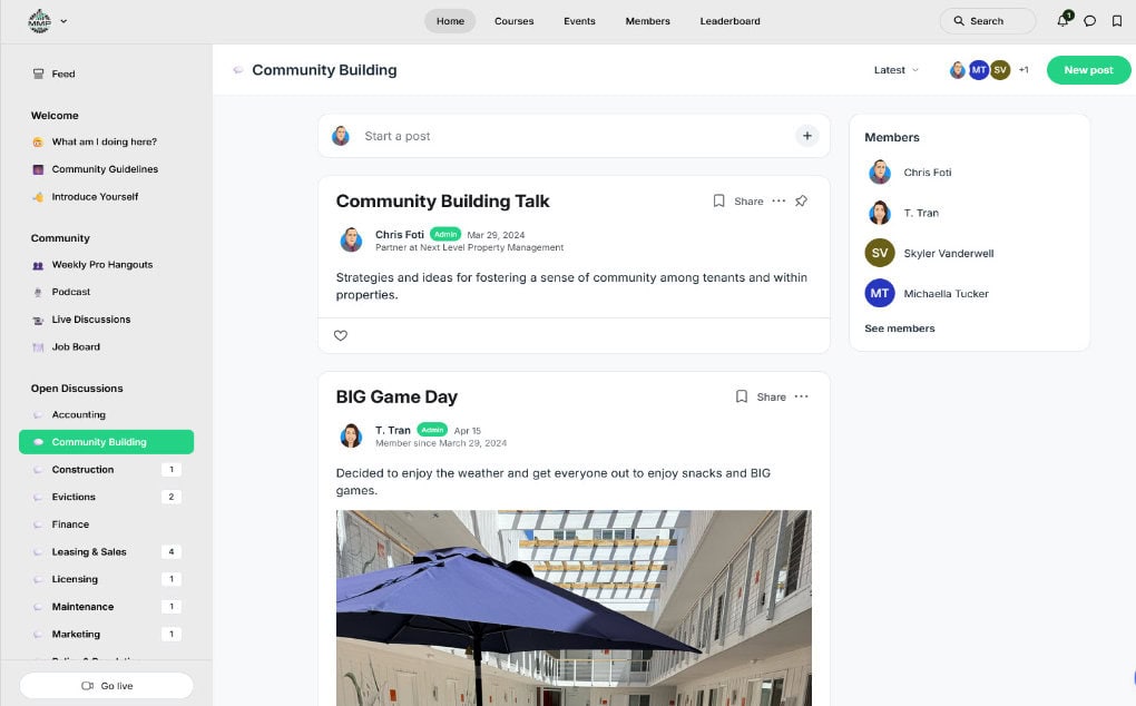 Multifamily Manager Pro Community Snapshot